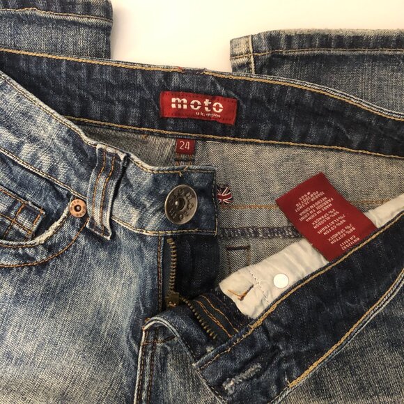 Women's Blue Flare Jeans - Picture 6 of 8